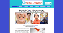 Desktop Screenshot of onsite-dental-services.com
